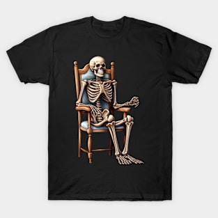 Skeleton on the Chair T-Shirt